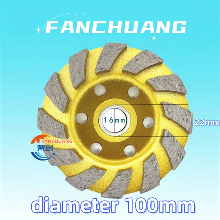 4-Inch Diamond Grinding Cup Wheel Concrete Turbo For Angle Grinder