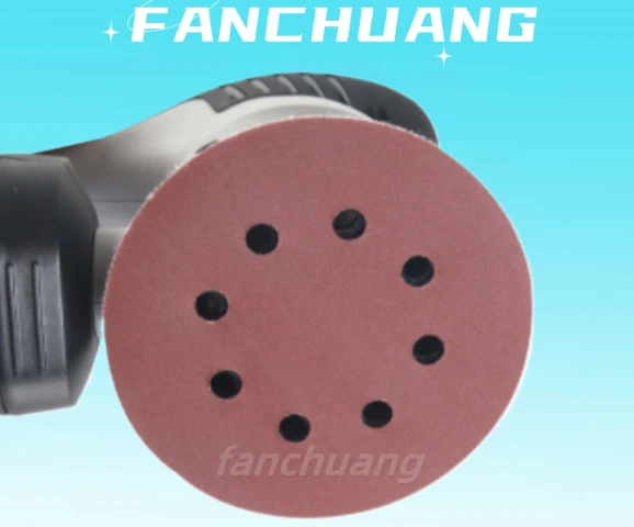 8holes Round Sandpaper Grit Self-adhesive Sand Paper